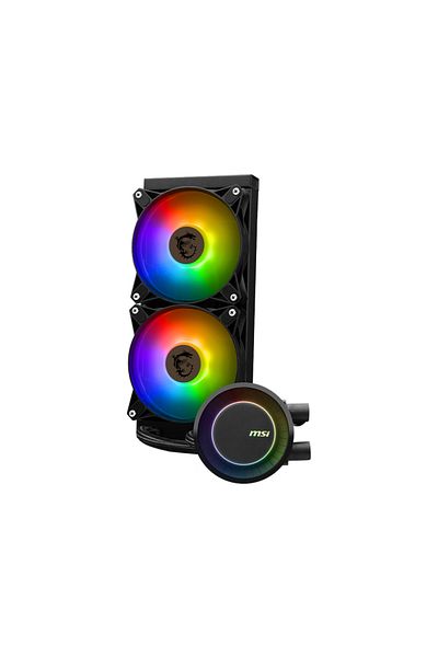 MSI MSI MAG CoreLiquid E240 CPU Cooler, RGB Lighting, 2 x 120mm (Black)