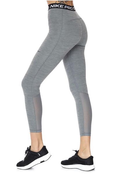 Nike Pro 365 High-Rise 7/8 Training File Paneled Gray Women's Tights