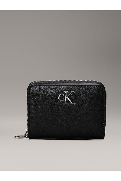 Calvin Klein Minimal Monogram Md Zip Around