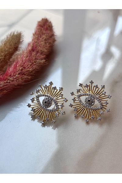 Miltonia Zircon Stone Quality Steel Earrings