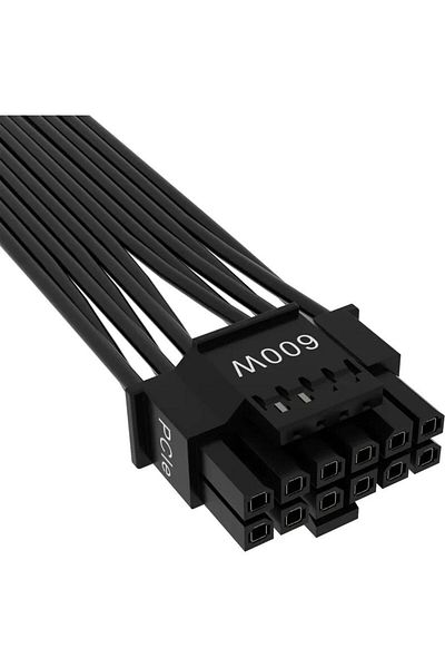 Corsair Cablu Modular Corsair 12+4pin, PCIe Gen 5, 12VHPWR, 600W, pentru surse Corsair Type 4 (Negru)