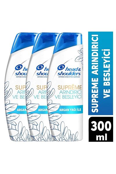Head&Shoulders 300ml Men Shampoo - Supreme Purifying, Nourishing
