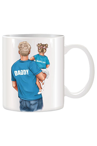 OEM Εξατομικευμένη λευκή κούπα, Πατέρας και Κόρη, INOVATIX. 330ml