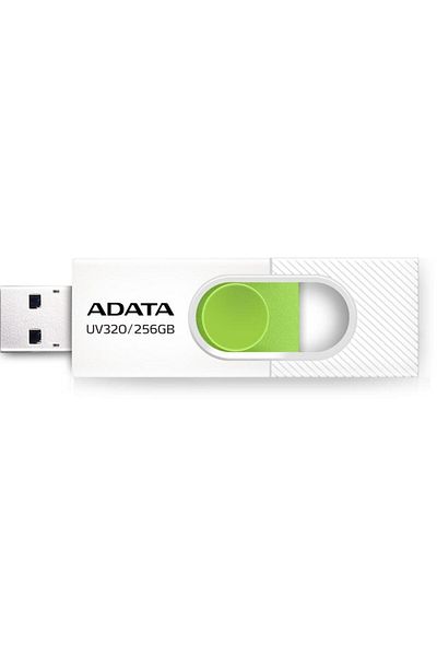Adata Stick USB ADATA UV320, 256GB, USB 3.1 (Alb/Verde)