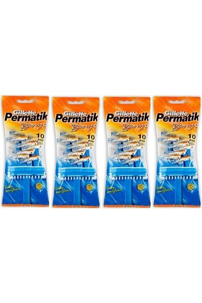 Gillette Permatic Bath 10 Pieces x 4 Packs