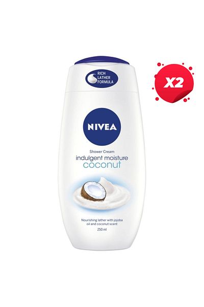 NIVEA X2 - NIVEA 250ML COCONUT SHOWER GEL