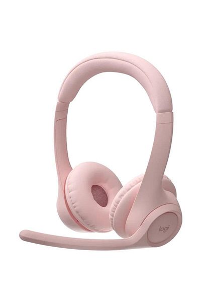 logitech Casti call center Logitech Zone 300, Microfon, Bluetooth (Roz)