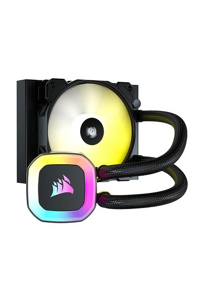 Corsair Cooler CPU Corsair H55 RGB, 1x 120mm, iluminare RGB (Negru)