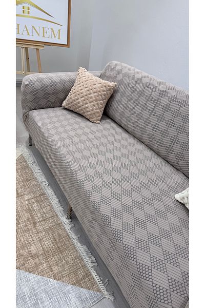 uzhanem 3.3.1.1 Model Jacquard Sofa Cover and Cover Set - Sofa Cover Home Textile