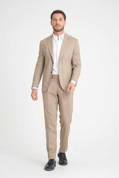 Ted Davıd Linen Blended Suit