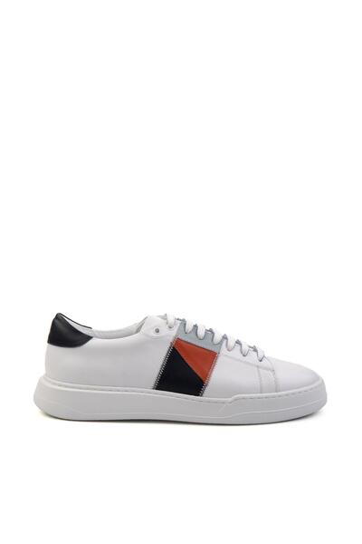 Bambi Beyaz Leather Erkek Sneaker E01083016643
