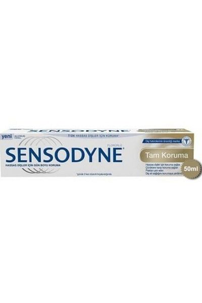 Sensodyne Total Care White - 50 ml Whitening Full Protection Toothpaste, X3 Pieces