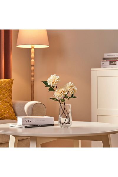 IKEA SMYCKA Artificial Dahlia Flower Light Pink 43 cm IKEA Lifelike & Bendable