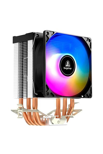 Segotep Segotep Lumos Gs4 Rainbow CPU Cooler, Rainbow lighting, 1x92 mm, 1800 rpm, PWM (Black/White)