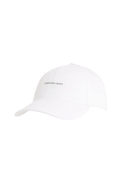 Calvin Klein Calvin Klein White Printed Monologo Cap