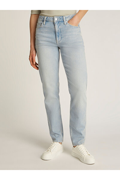 Calvin Klein Women Denim Light Mid Rise Slim Jeans