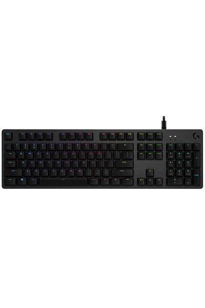 logitech Tastatura Gaming Mecanica Logitech G512 Carbon RGB, GX Blue Switch, US Layout, USB (Negru)