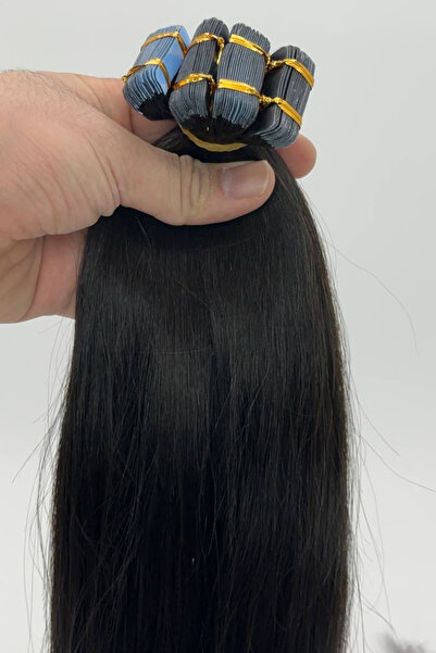 HalitCan HairKing 200 جرام شريط صغير - 65 سم - 3.0 كستنائي داكن - شعر أوزبكي ...