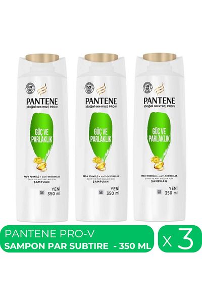 Pantene PRO-V, shampoo for thin hair, 3 pcs x 350 ml