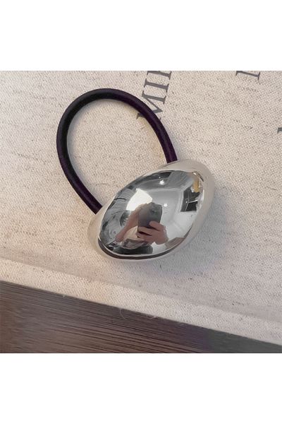 Choice 02 2024 Design Geometric Glossy Gold Silver Color Metal Eggshell Hairgrips Barrettes For Women Girls