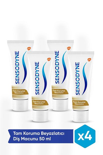 Sensodyne Total Care White - 50 ml Whitening Toothpaste, X 4 Pieces