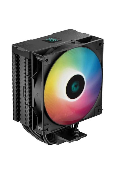 Deep Cool CPU cooler DeepCool AG400 Digital ARGB, ARGB lighting and Display, 1x120 mm, 2100 rpm, PWM (Black)