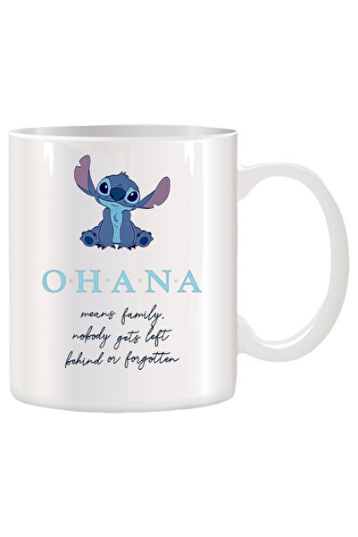 OEM Cana albă personalizată cu Stitch (Lilo & Stitch), INOVATIX. 330 ml