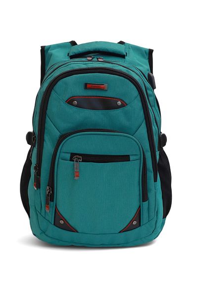 Relaxion Middle School High School Turquoise School Backpack with 4 Compartments Waterproof Fabric Tablet Compartment