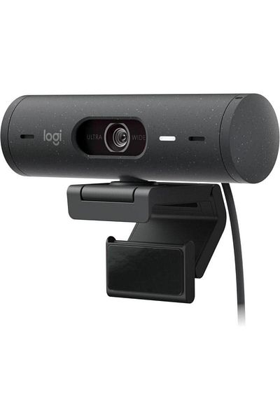 logitech Camera Web Logitech Brio 500, Full HD, USB-C, Microfon (Negru)
