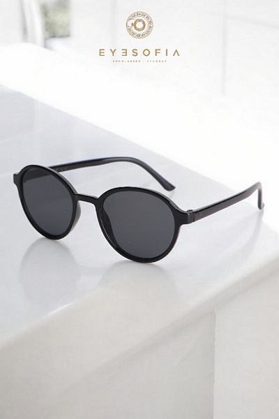 Eyesofia Sabina Elegant Oval Unisex Black New Season Popular Sunglasses