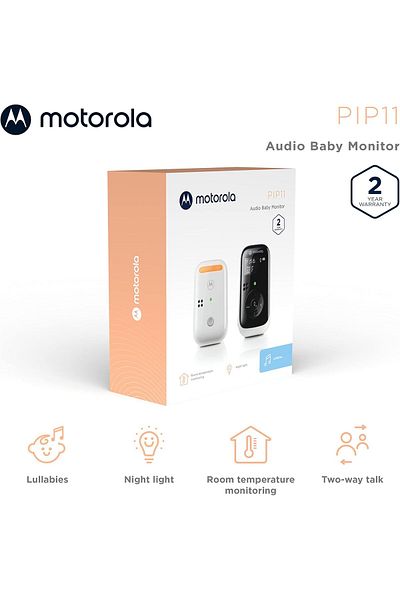 Motorola PIP11 Audio Baby Monitor - Night Light, LCD Screen