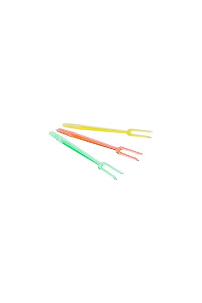 Genel Markalar Renkli Plastik Cips Çatalı - 1000 Adet