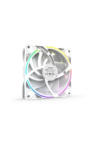 Be Quiet! Set 3 ventilatoare fii linistit! ARIPI LUMINĂ ALB, 120 mm, PWM, ARGB (Alb)