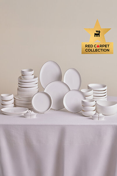 Karaca Red Carpet Collection Streamline Hole Gold 59 Parça 12 Kişilik Porsele...