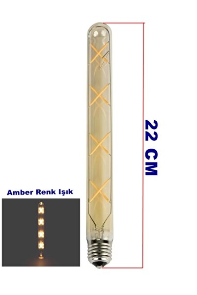 Cata 4W Rustik Led Ampul AMBER Uzun 22Cm