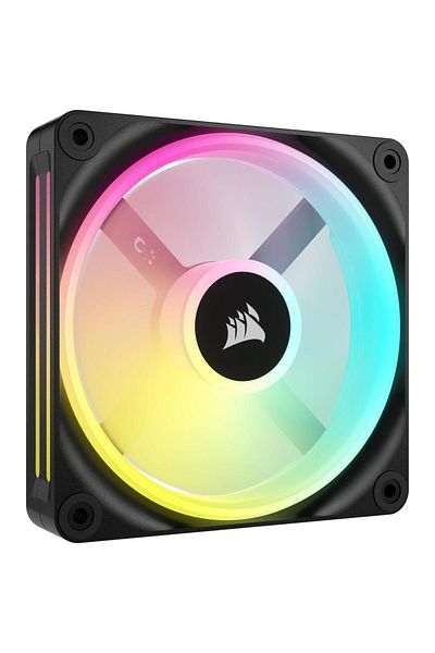 Corsair Ventilator Corsair iCUE LINK QX120 RGB Magnetic Dome, Starter Kit, 120 mm, Negru
