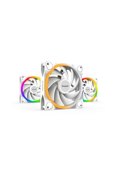 Be Quiet! Set 3 ventilatoare fii linistit! ARIPI LUMINĂ ALB, 120 mm, PWM, ARGB (Alb)