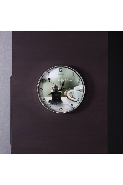 Olsenmark Round Wall Clock OMWC1913 WallMounted, Battery Operated and Durable...