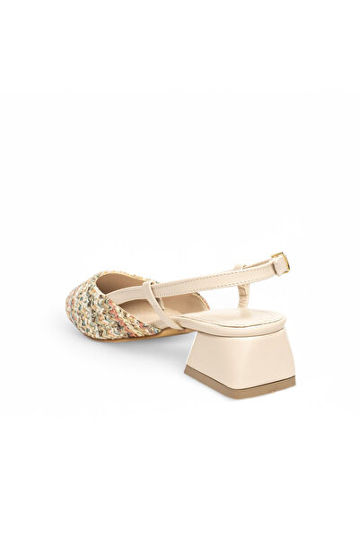 ELAIA SHOES Elaia Marlowe Kadın Hasır Detaylı Topuklu Ayakkabı