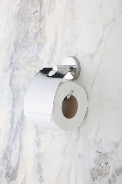 Alper Banyo Mooihome Chrome Μεγάλη θήκη χαρτιού με καπάκι (alpyap003)