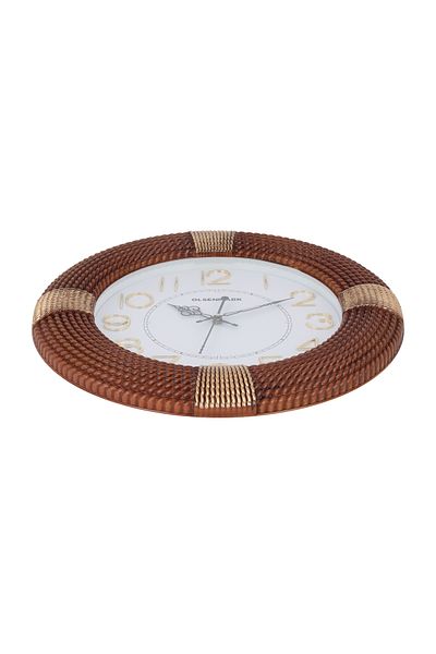 Olsenmark Round Wall Clock OMWC1920 WallMounted, Battery Operated and Durable and 2 YEAR WARRANTY