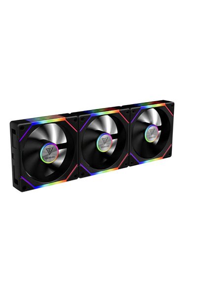 gamdias Ventilator Gamdias Aeolus P2 1203, 3 x 120mm, aRGB (Negru)
