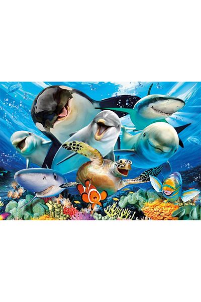 EDUCA Puzzle Underwater Selfies 500 Piece Puzzle