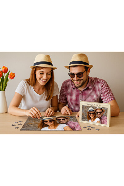 Bk Gift Kişiye Özel Fotoğraflı 1000 Parça Profesyonel Puzzle