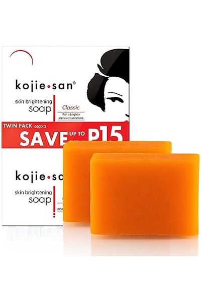 Kojie San Soap with Kojic Acid for Skin Brightening, 2 pieces - 65g