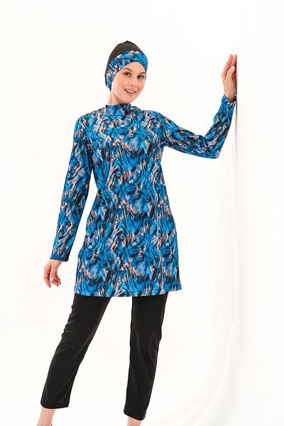 Plistre 2263_Set of 4 Fully Covered Sea/Pool Hijab Swimsuit
