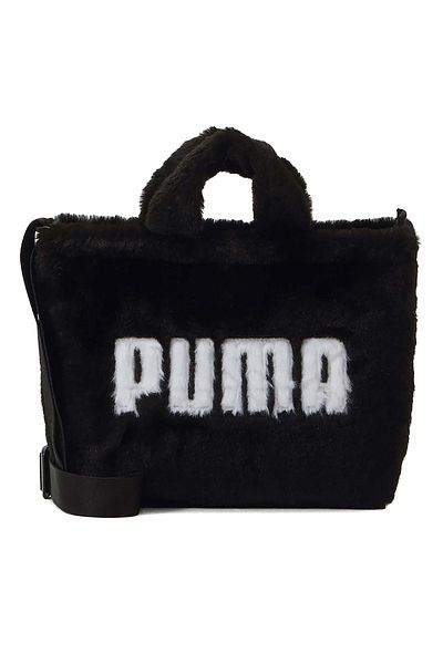 Puma Mini Tote Bag - Core Fur Black Shoulder Bag