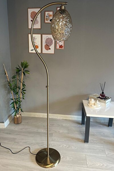 Bamyum Veltro Cam Bal Rengi Lambader Eskitme S Gövde Modern Oturma Odası