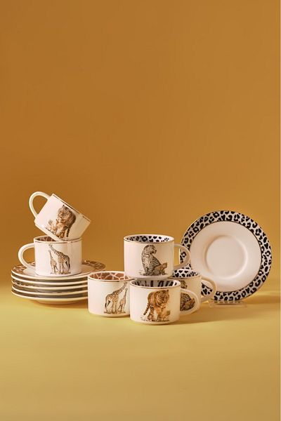 Karaca Bengal 6-Person Coffee Cup 110 ml