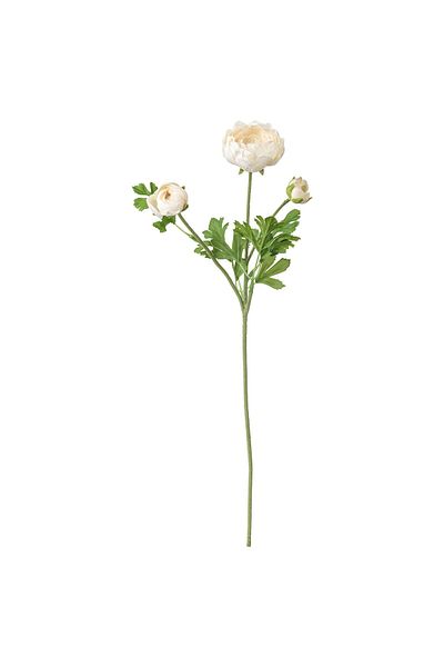 IKEA SMYCKA Artificial Ranunculus Flower, White 52 cm | IKEA Lifelike Faux Bloom